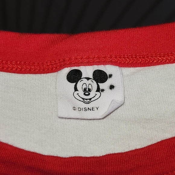 Vintage Disney Red/White Mickey Mouse Tee NWOT Med - Picture 3 of 3